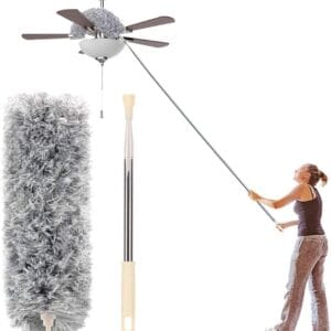 microfiber duster with extension pole(stainless steel) 30 to 100