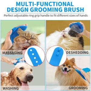 comotech 6pcs dog bath brush & dog toothbrush